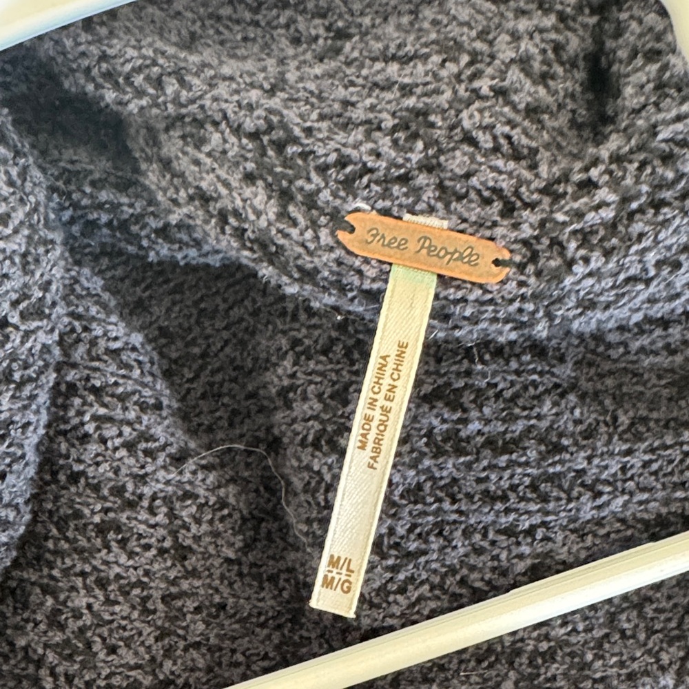 Free People Black Women's Cardigan - Picture 2 of 3